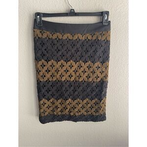 LOFT Crochet Overlay Pencil Skirt